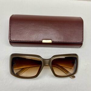 Valentino Garavani, Italy Gold Large Sunglasses with Case 5449S